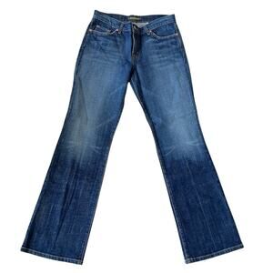 David Kahn Lauren Jeans Straight Leg High Rise Medium Wash Made in USA 6 EUC